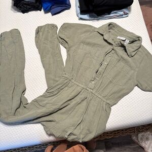 SINCERELY JULES Olive Green Jumpsuit